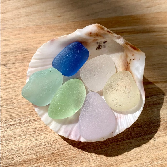 Lavender Anchor Seaglass Necklace - Picture 6 of 6